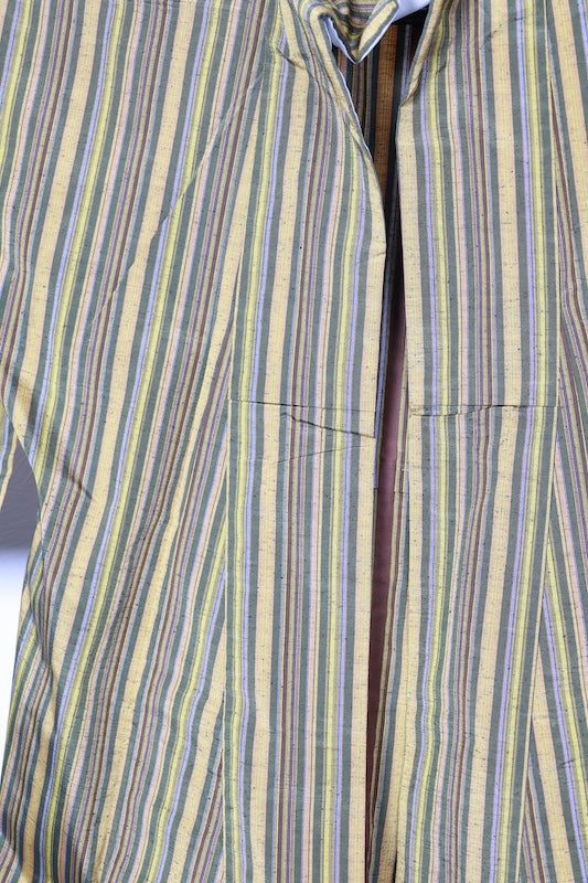 Tsumugi kimono Vibrant colors used /D58