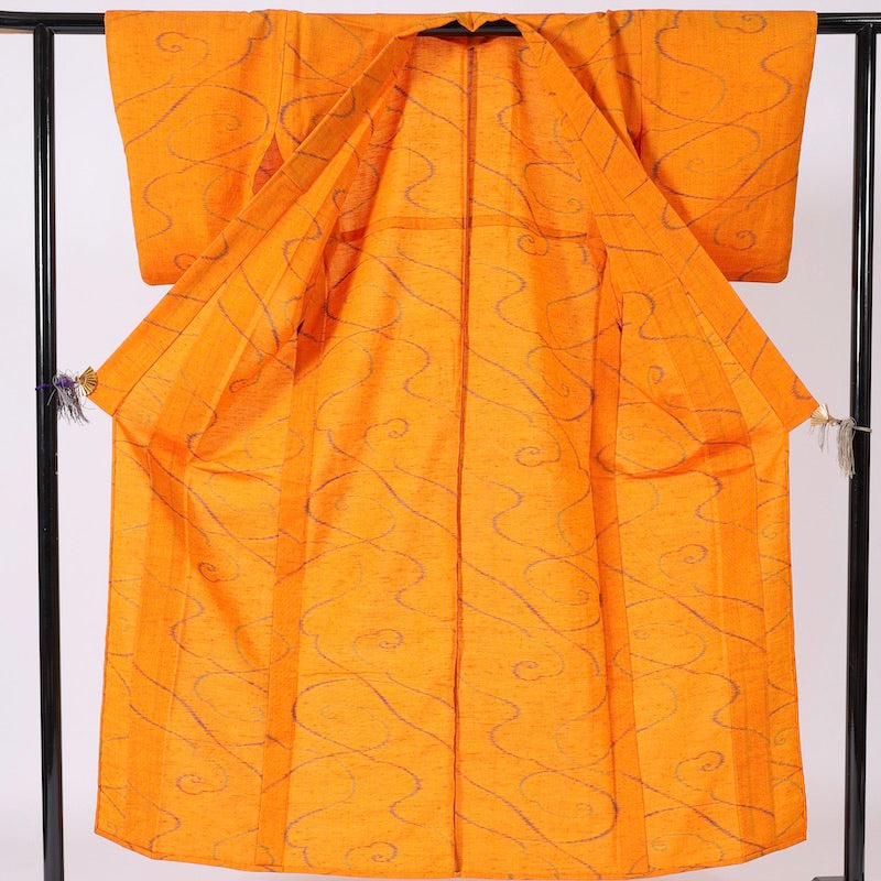 Japanese kimono (Komon) M-size wool / 1351