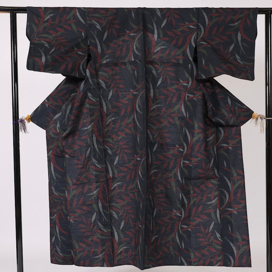 Japanese kimono (Komon) M-size washable polyester / 1353