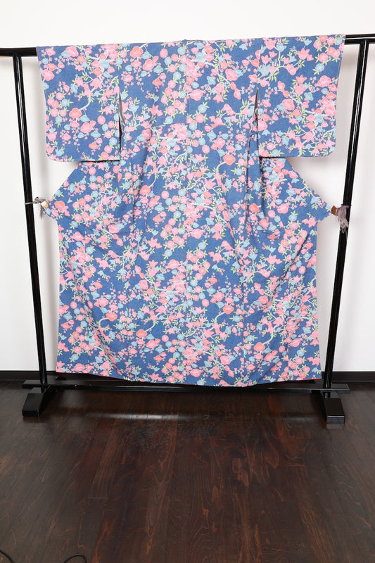 Komon kimono Cute flower used /R426