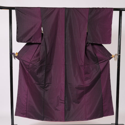 Japanese kimono (Komon) M-size washable polyester / 1356