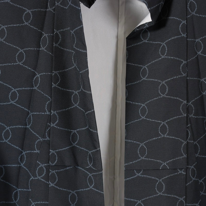 Japanese kimono (Komon) M-size washable polyester / 1357