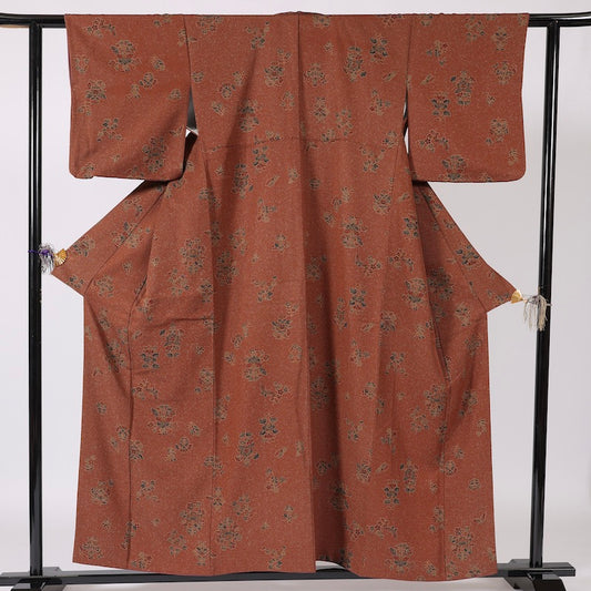 Japanese kimono (Komon) M-size washable polyester / 1358