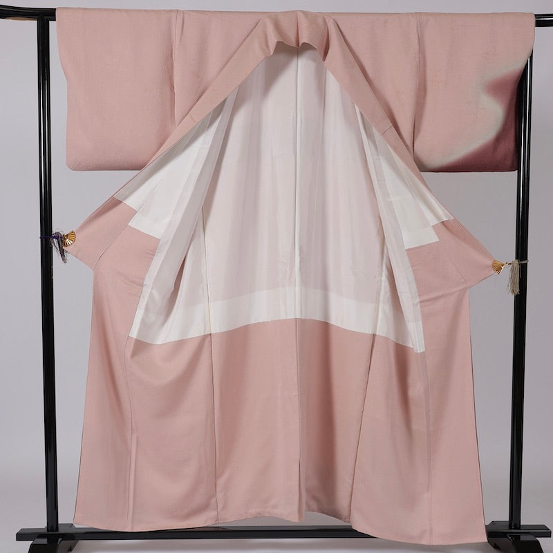 Japanese kimono (Tsukesage) M-size 100% silk / 1360