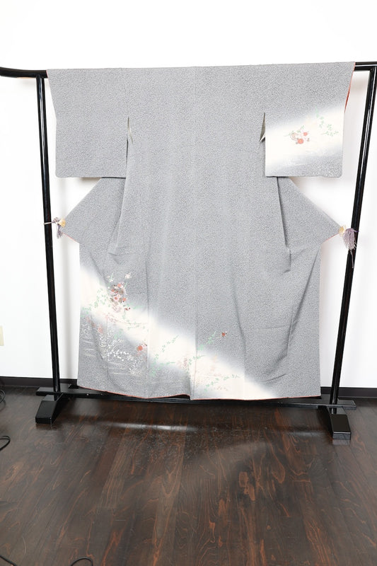 Houmongi kimono Floral embroidery Pre-owned /R421