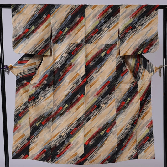 Japanese kimono (Komon) S-size 100% silk / 1363