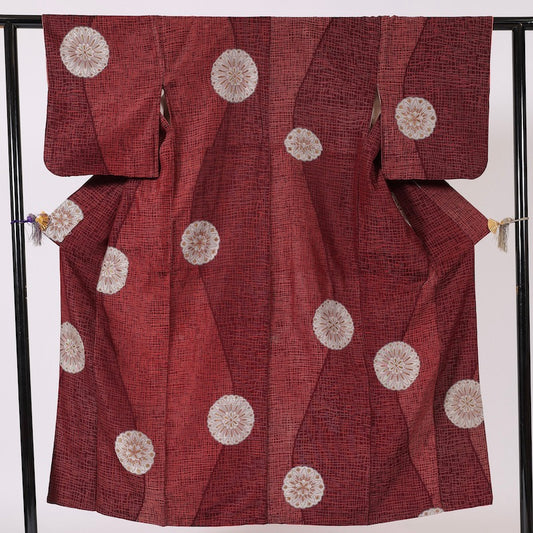 Japanese kimono (Komon) M-size 100% silk / 1364