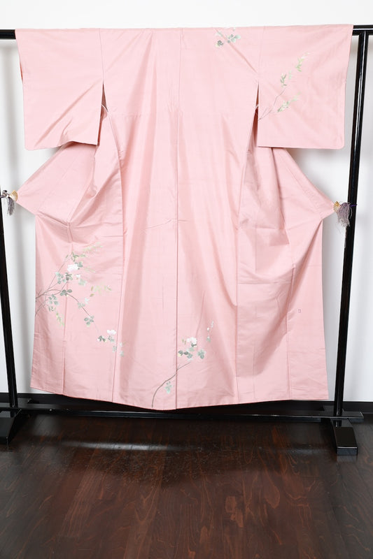Houmongi kimono Cherry blossom pink Pre-owned/R448