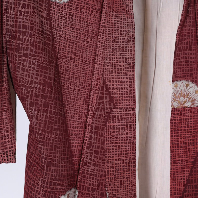 Japanese kimono (Komon) M-size 100% silk / 1364