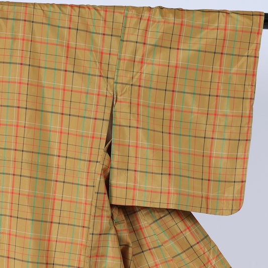 Japanese kimono (Tsumugi) M-size 100% silk / 1365