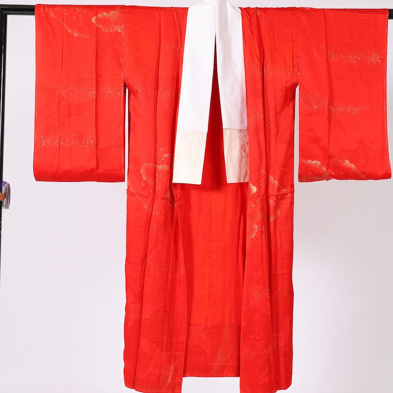 Wear under the kimono undershirt(Nagazyuban) M-size 100%silk / 1373