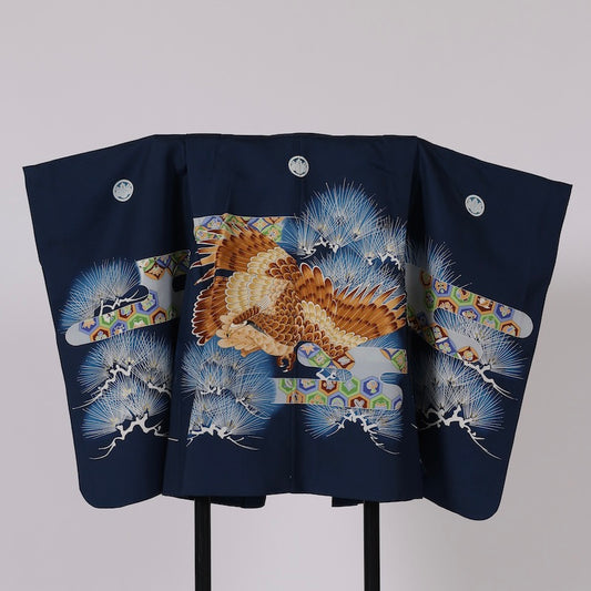 Japanese kimono Jacket (Haori) boy polyester / 1382