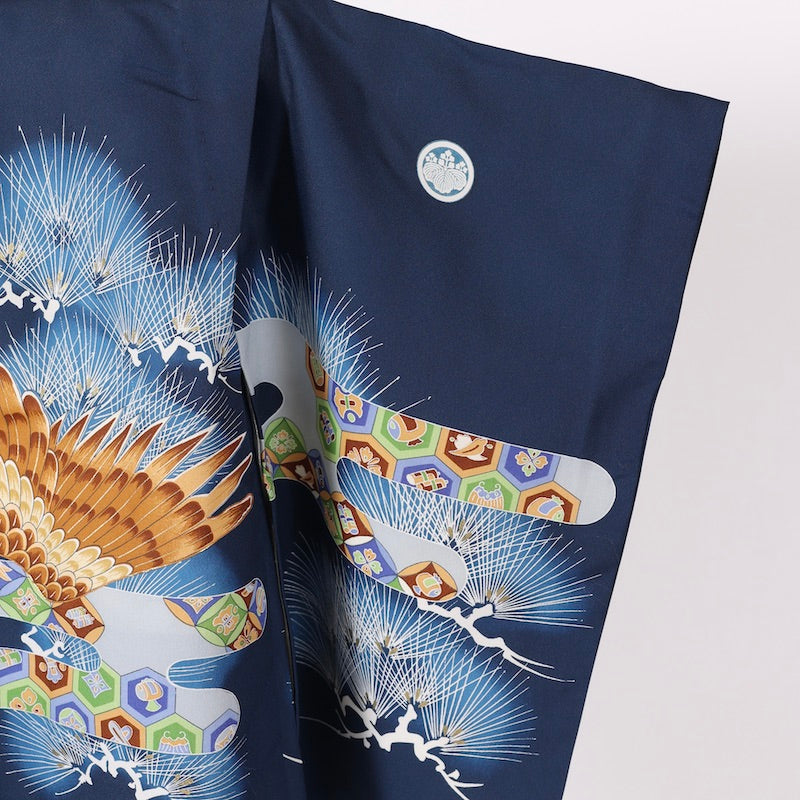 Japanese kimono Jacket (Haori) boy polyester / 1382