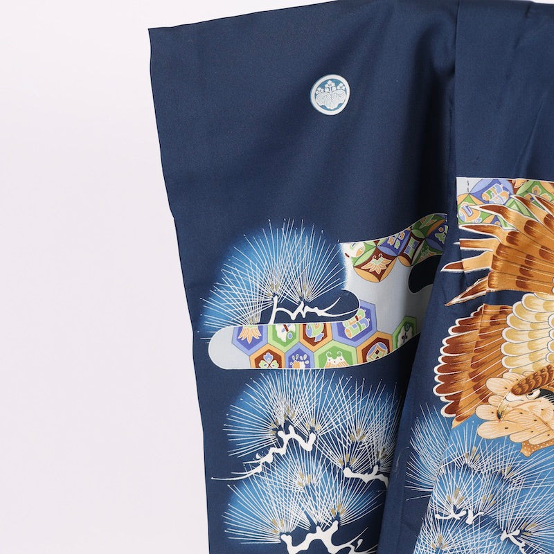 Japanese kimono Jacket (Haori) boy polyester / 1382