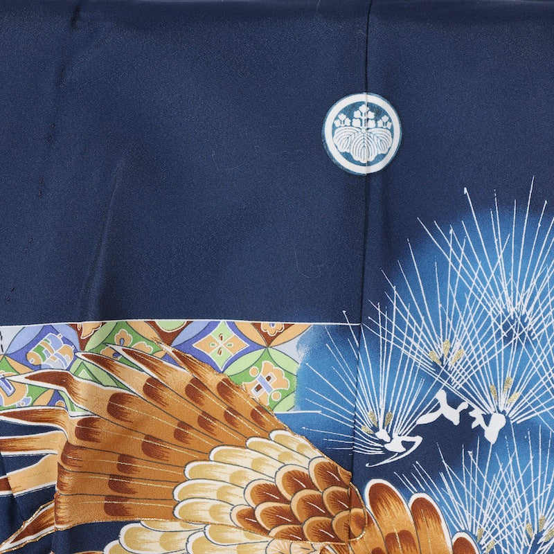 Japanese kimono Jacket (Haori) boy polyester / 1382