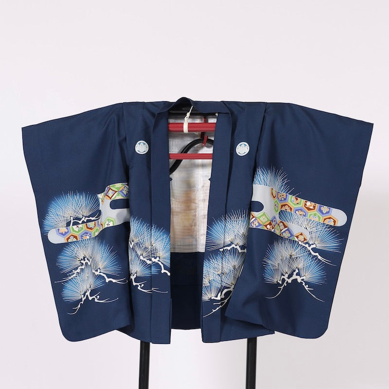Japanese kimono Jacket (Haori) boy polyester / 1382
