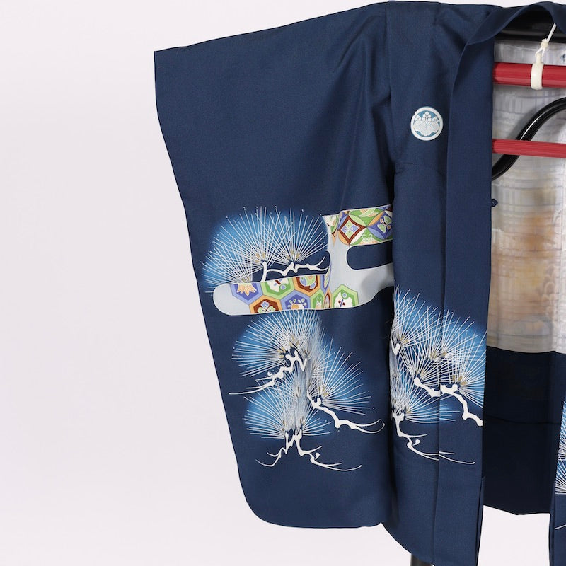 Japanese kimono Jacket (Haori) boy polyester / 1382
