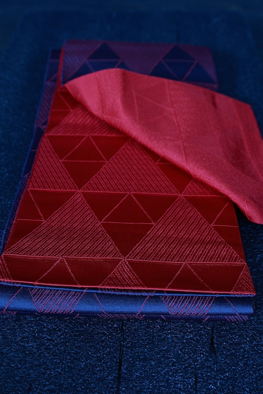 Japanese yukata sash belt (Hanhaba-obi) polyester /A187