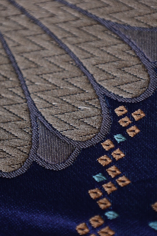 Japanese kimono sash belt used (Hanhaba-obi) polyester /