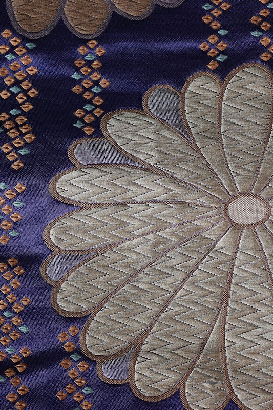 Japanese kimono sash belt used (Hanhaba-obi) polyester /