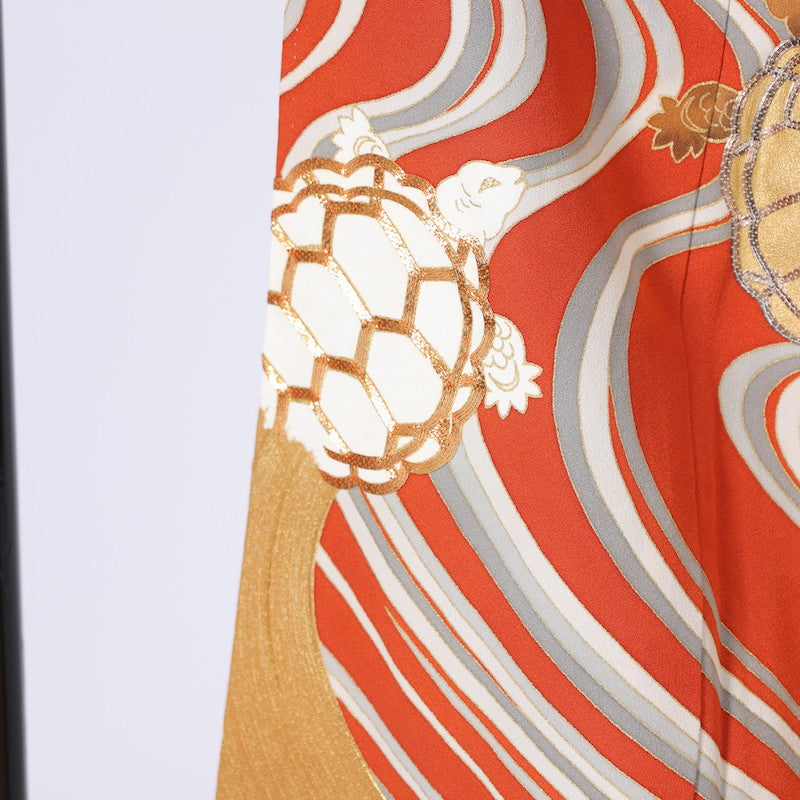 kimono (Kurotomesode) L-size 100% silk / 1394