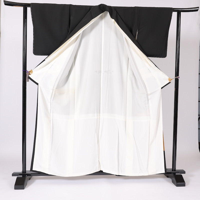 kimono (Kurotomesode) L-size 100% silk / 1394