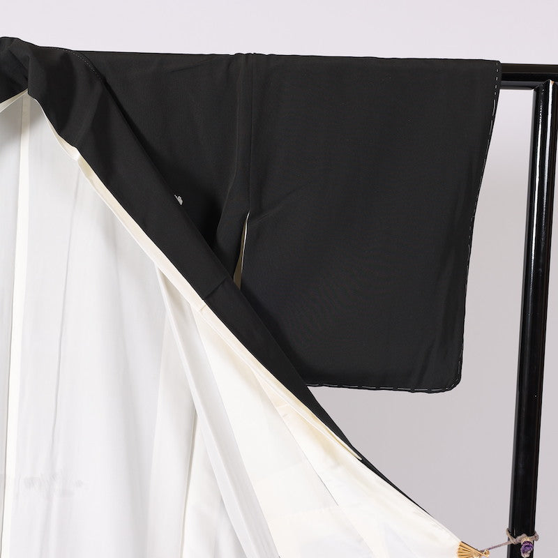 kimono (Kurotomesode) L-size 100% silk / 1394