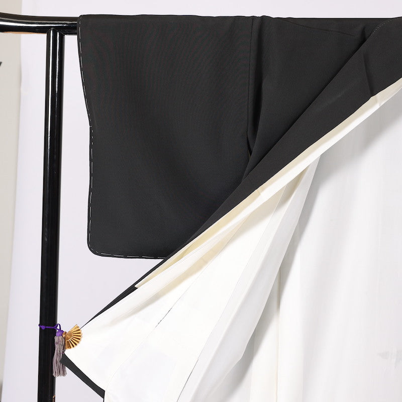 kimono (Kurotomesode) L-size 100% silk / 1394