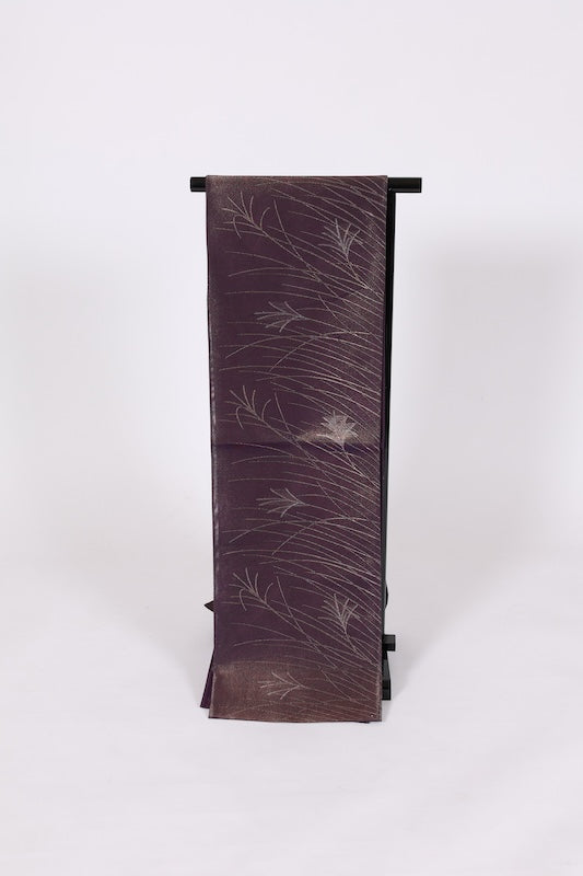 Japanese kimono sash belt )used(fukuroobi) polyester/G114