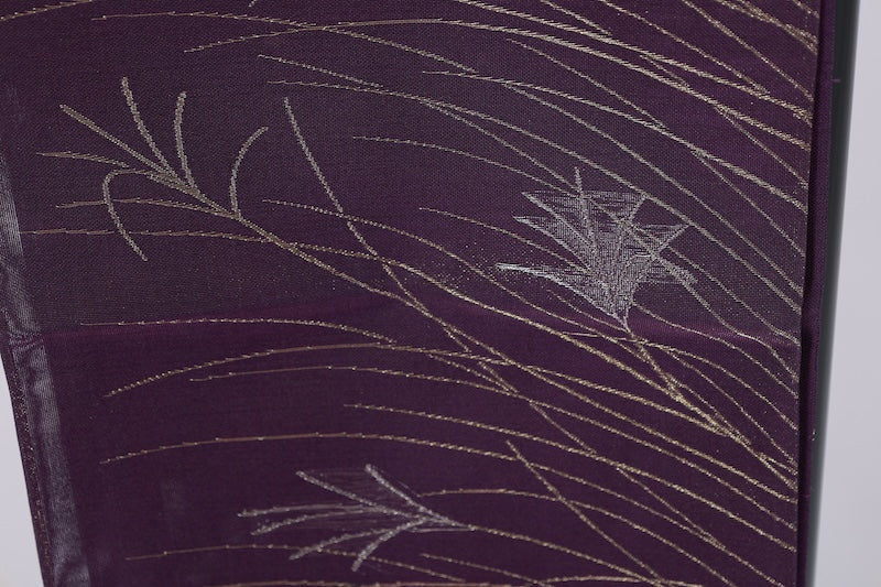 Japanese kimono sash belt )used(fukuroobi) polyester/G114