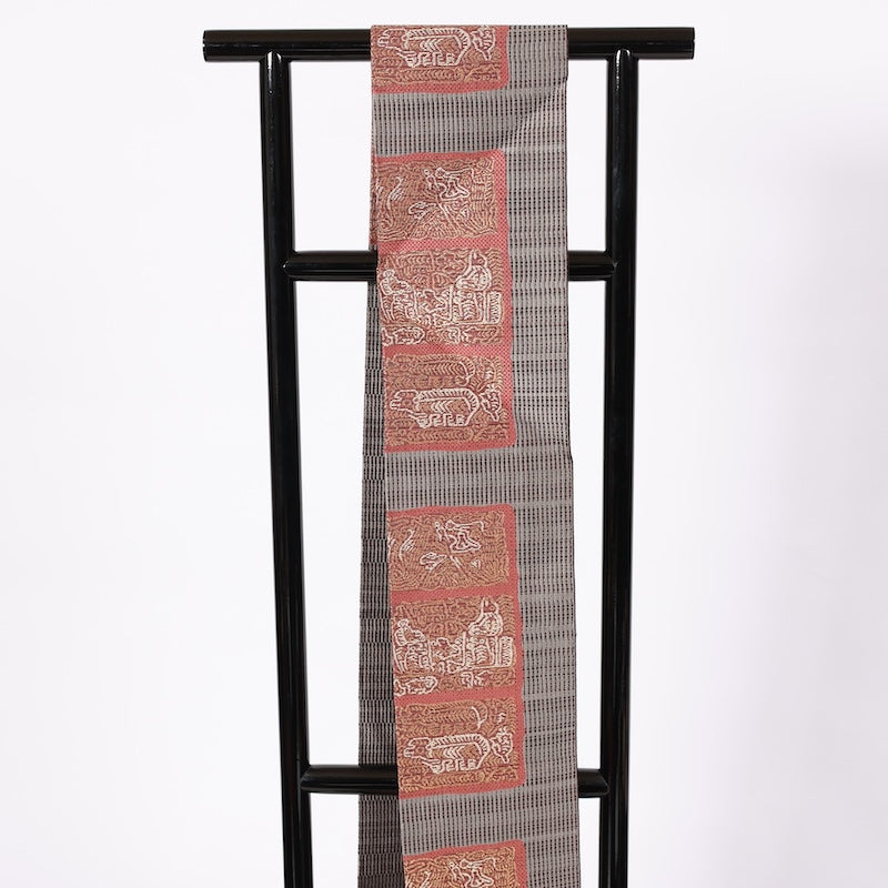 Japanese kimono used sash belt (Nagoya-obi) 100% silk /A339