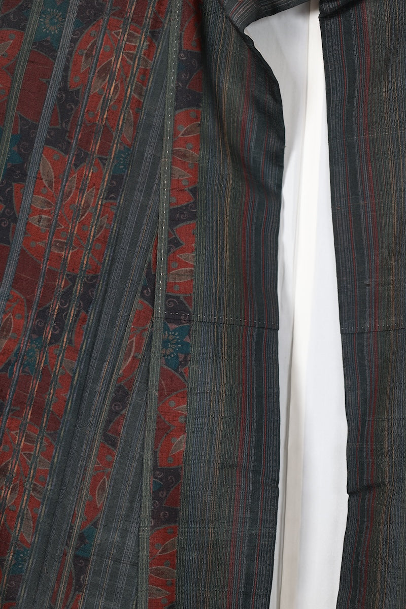Tsumugi kimono Shades of green /R465