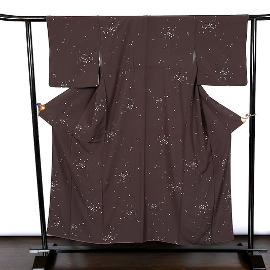 Japanese used kimono (Komon) M-size 100% silk / A325