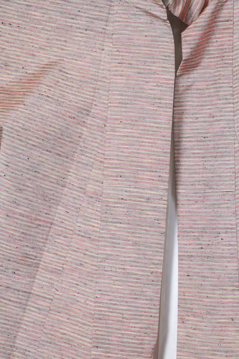 Tsumugi kimono light purple Hand-woven Pre-owned /R464