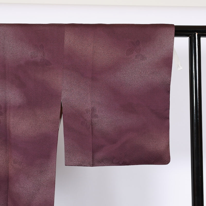 Japanese kimono coat used SizeS100%silkA334