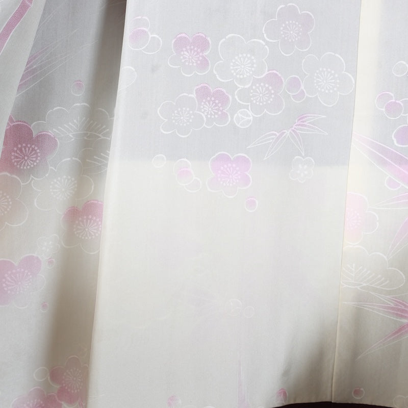 Japanese kimono coat used SizeS100%silkA334