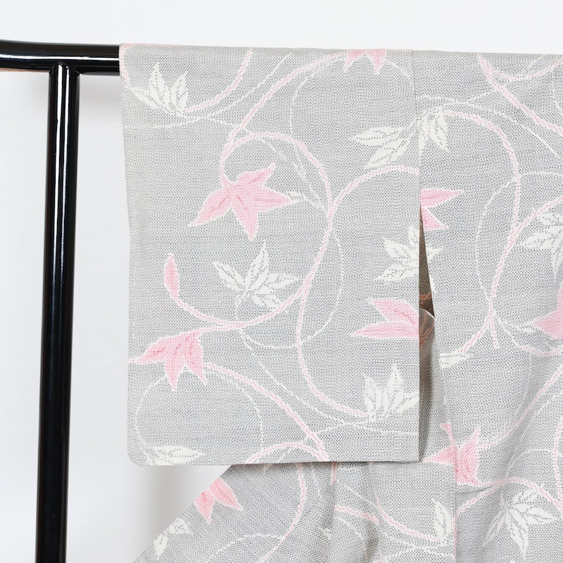 Japanese kimono<tsumigi>-size M silk 100% silk /T18