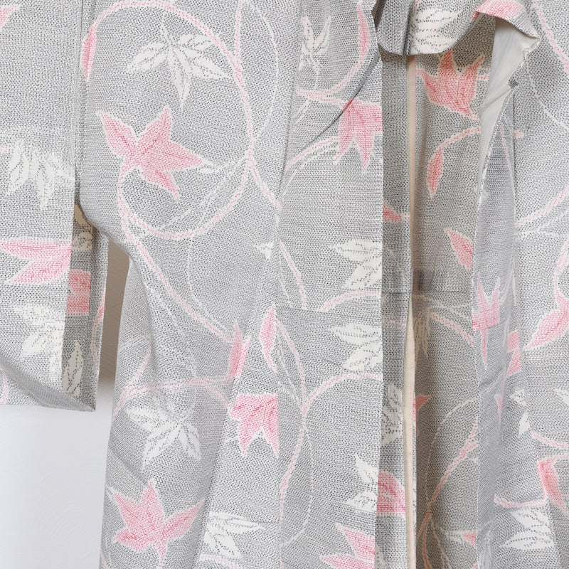 Japanese kimono<tsumigi>-size M silk 100% silk /T18