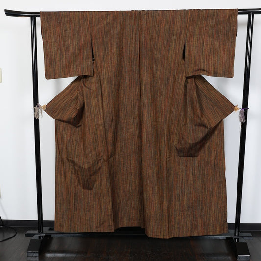 Japanese kimono<komon>-size M silk 100% silk / T21