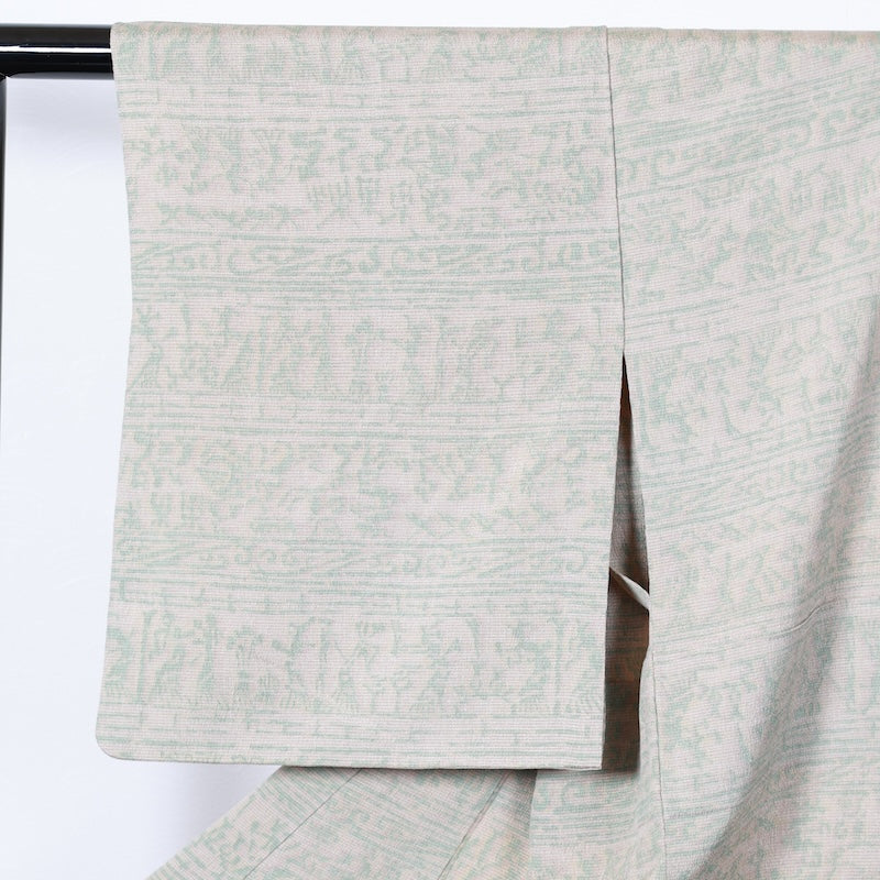 Japanese kimono<tsmugi>-size M silk 100% silk /T30