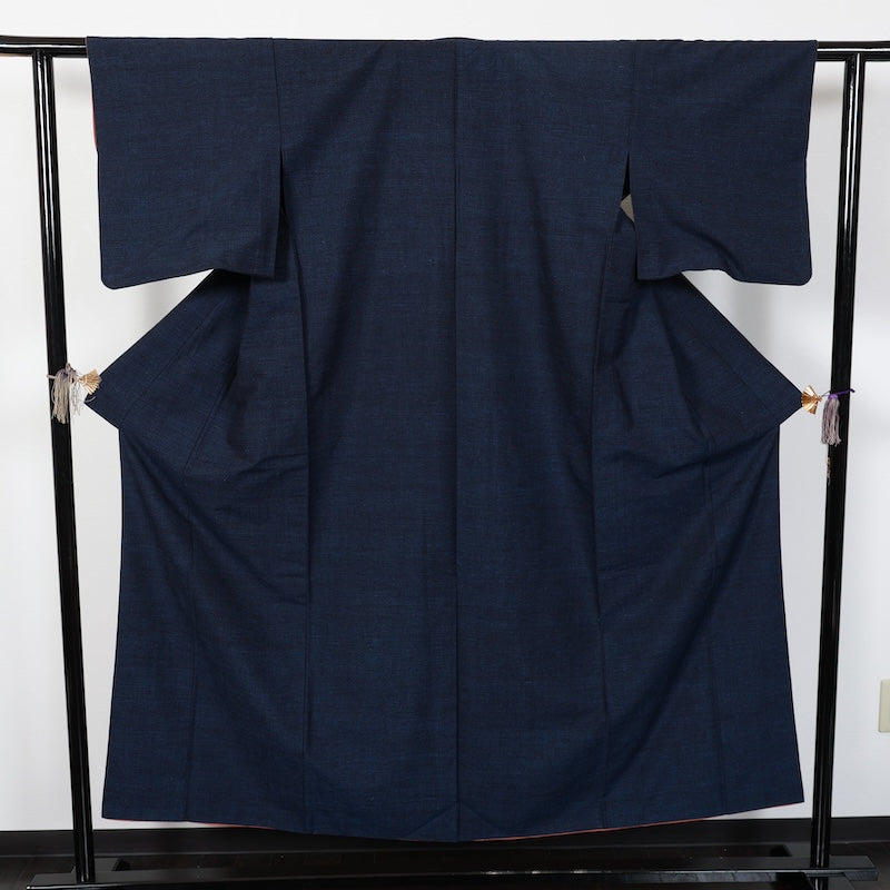 Japanese kimono<tsmugi>-size M silk 100% silk /T34