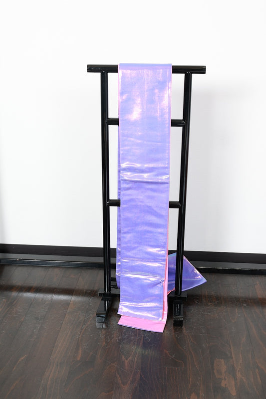 Hanhaba-obi purple pink reversible pre-owned /R530