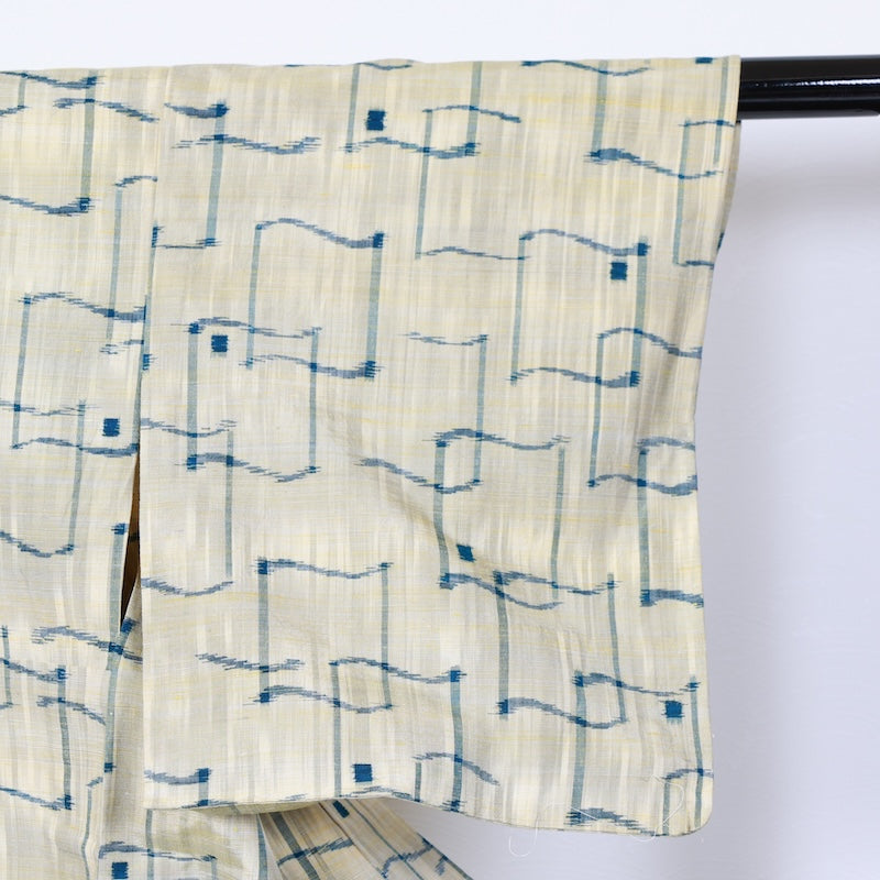 apanese kimono<tsumugi>-size M silk 100% silk / T38