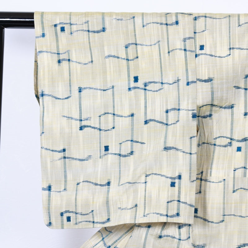 apanese kimono<tsumugi>-size M silk 100% silk / T38