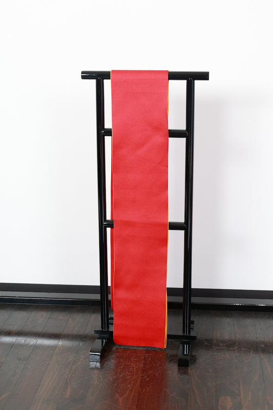 Hanhaba-obi sash belt red reversible /R525