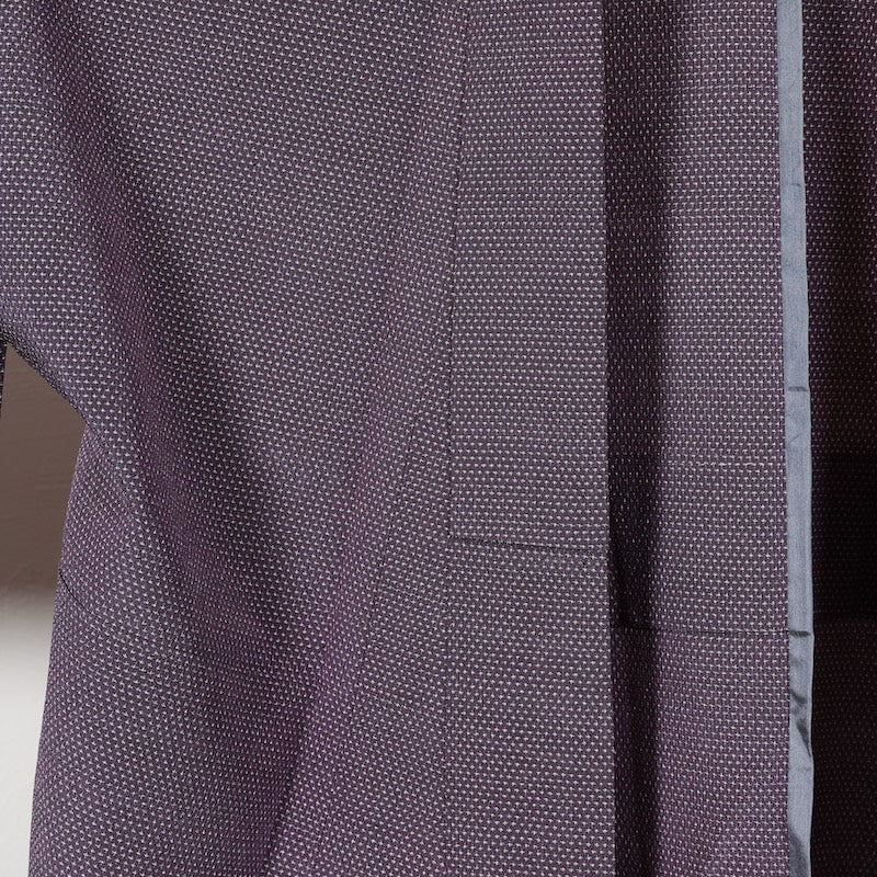 Japanese kimono used<tsumugi>-size M silk 100% silk /T43