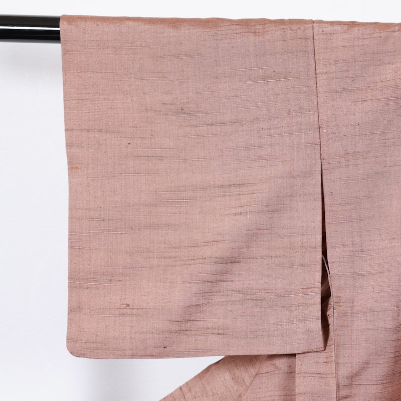 Japanese kimono used<tsumugi>-size M silk 100% silk /T44