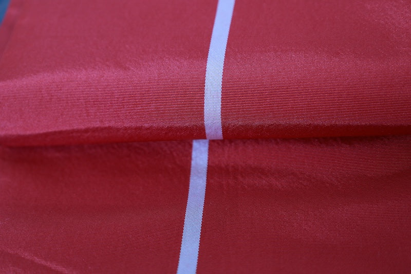 Hanhaba-obi sash belt red white pre-owned /R523