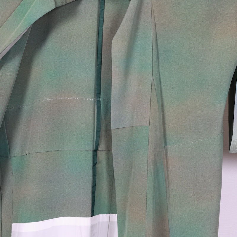 Japanese kimono used <tsukesage>-size M silk 100% silk /T51