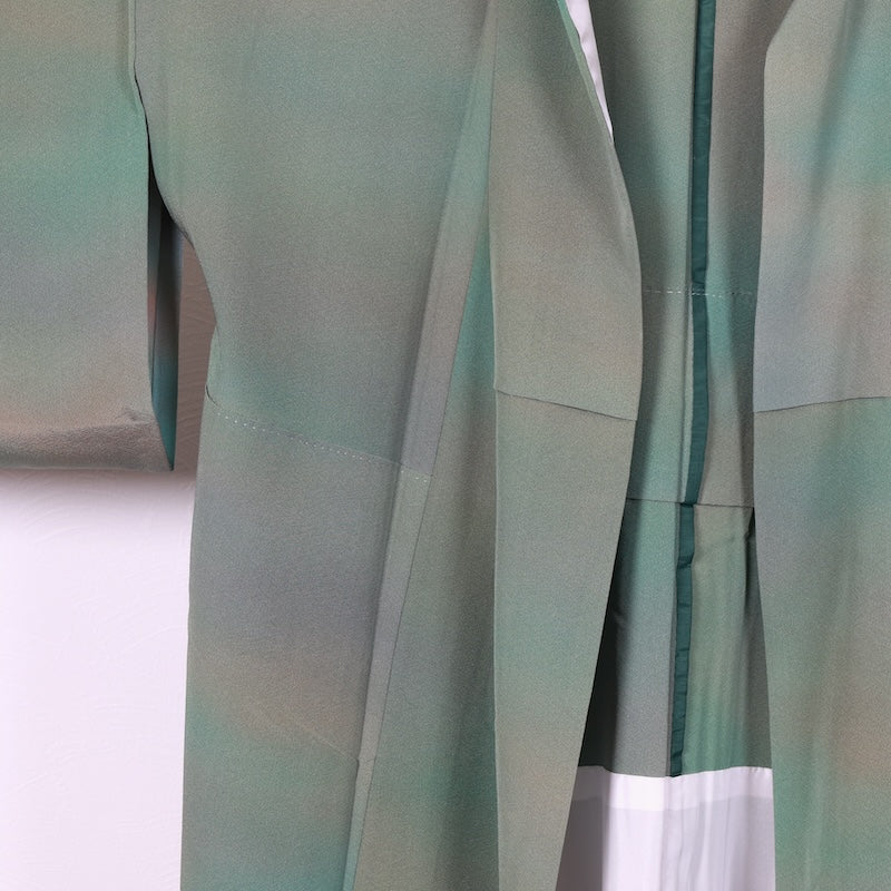 Japanese kimono used <tsukesage>-size M silk 100% silk /T51